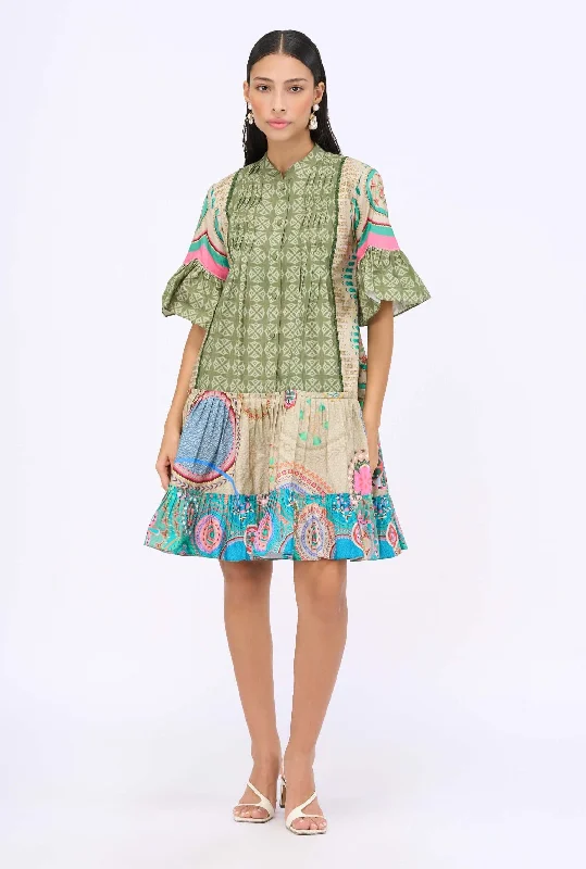 Summer time drop waist dress