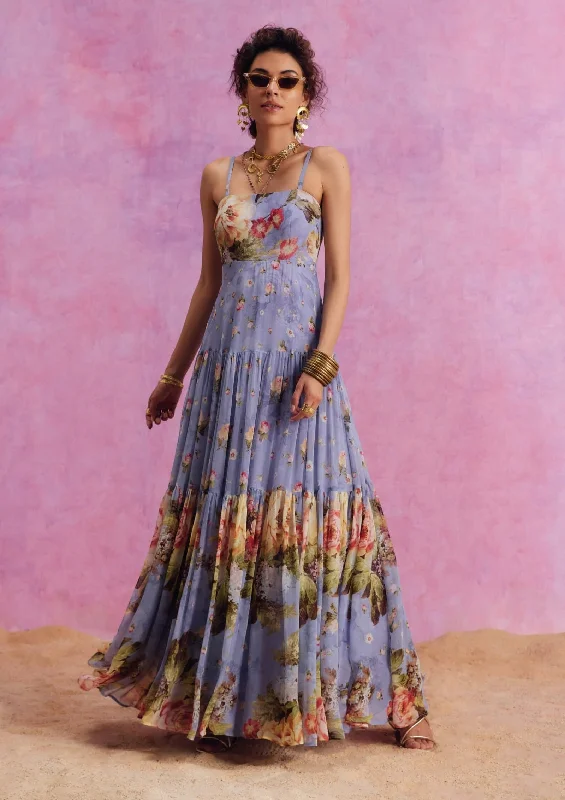 Urika periwinkle dress