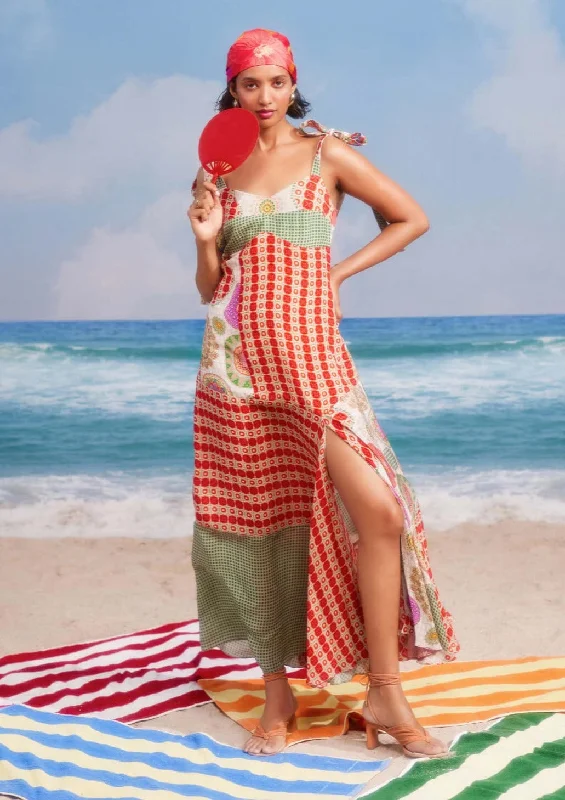Vouge girl rust dress