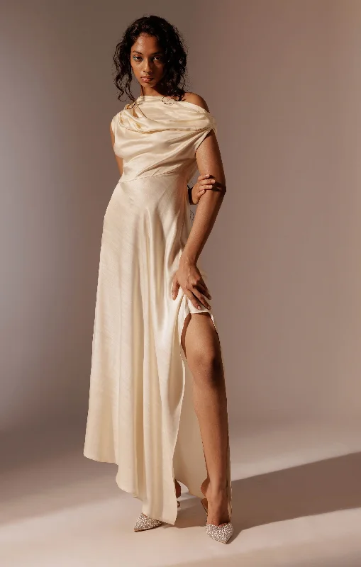 Elio draped dress