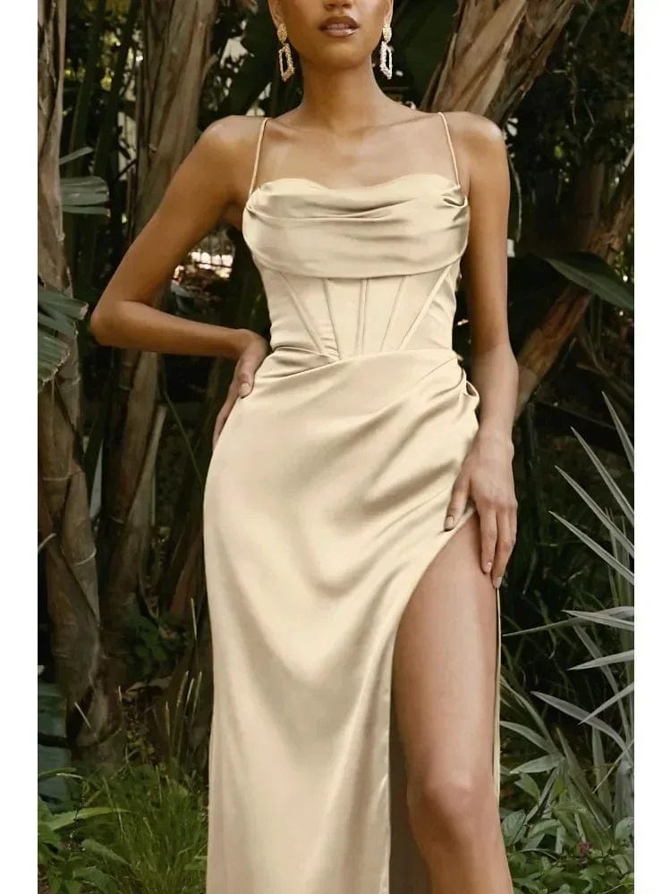 Elegant Off Shoulder Evening Dress