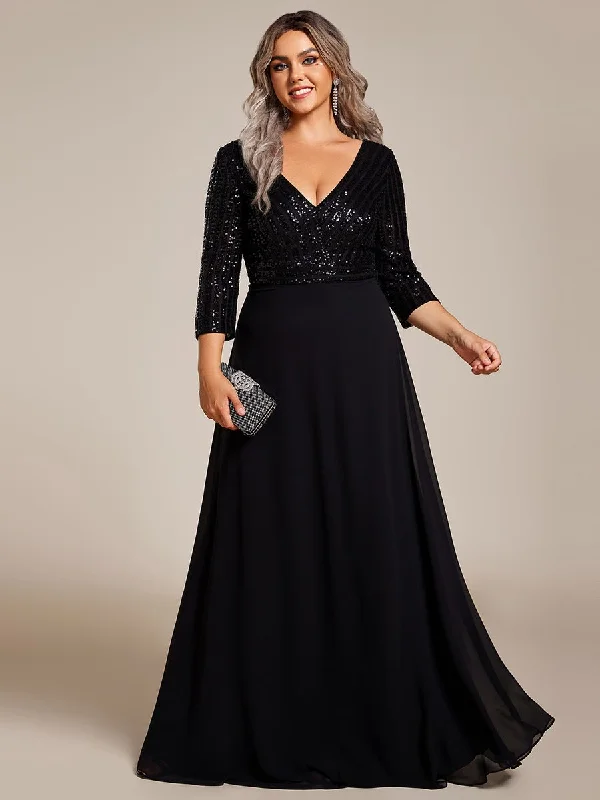 Yara decorated chiffon bridesmaid or ball dress