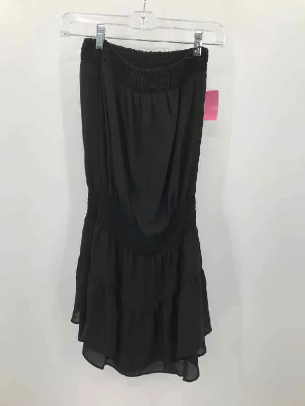 Pre-Owned Krisa Black Size XS Short Strapless Dress