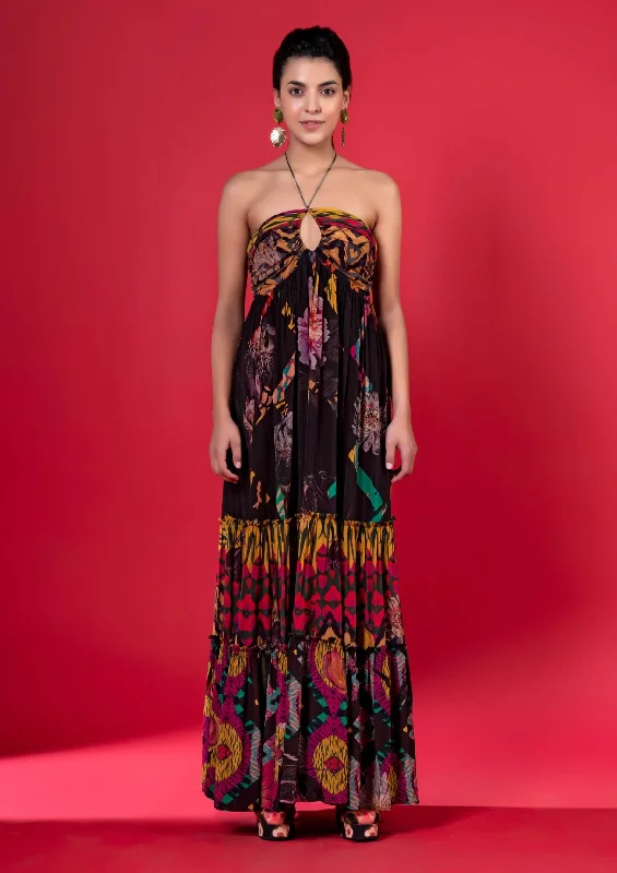 Juniper print tier dress