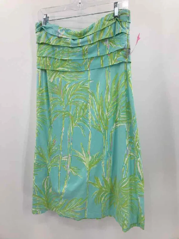 Pre-Owned Lilly Pulitzer Blue Size Small Short Strapless Dress