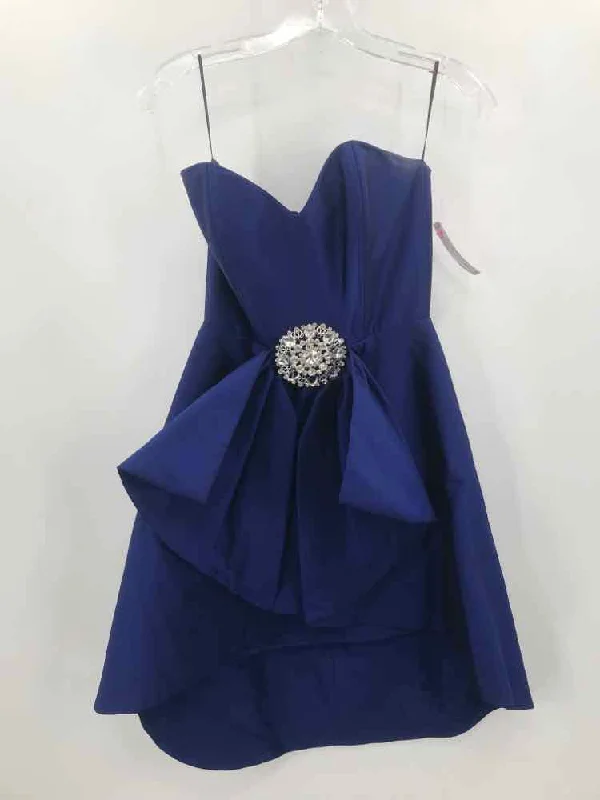 Pre-Owned fernando wong Blue Size Small Short Strapless Dress