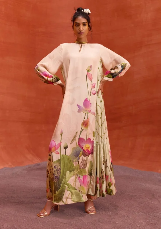 Naira jalabiya ivory dress