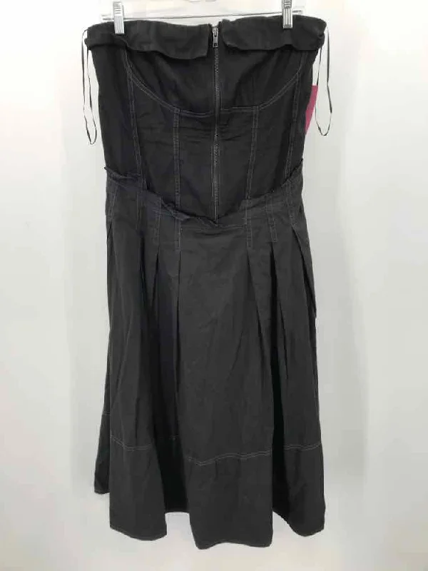 Pre-Owned Pilcro Grey Size Medium Maxi Strapless Dress