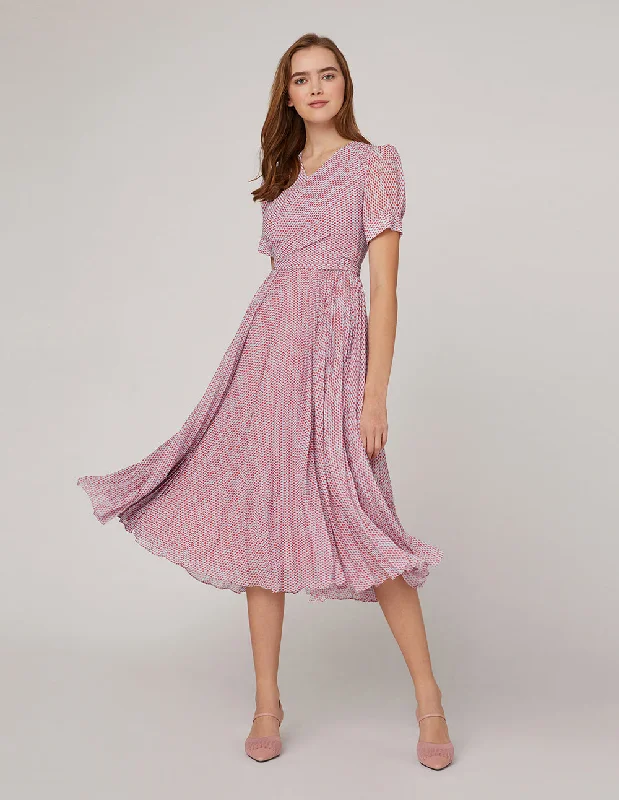 MARYLING V-Neck Cross Tie Dress
