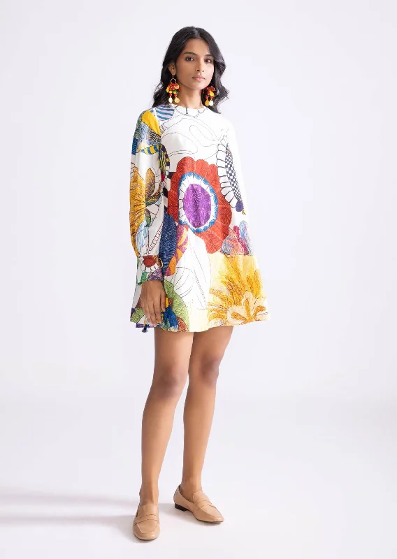 Nova ivory shift dress