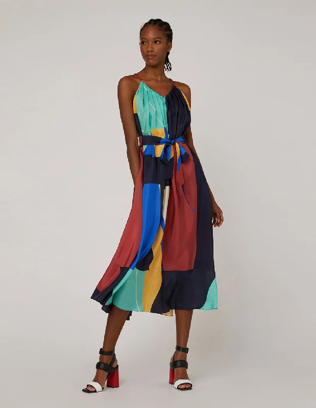 MARYLING Cross-strap back dress