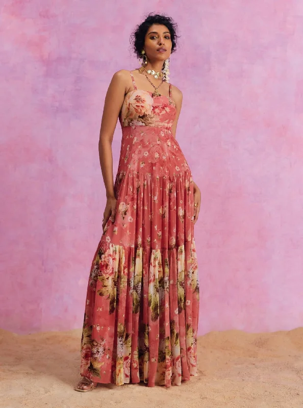 Urika carrot pink dress