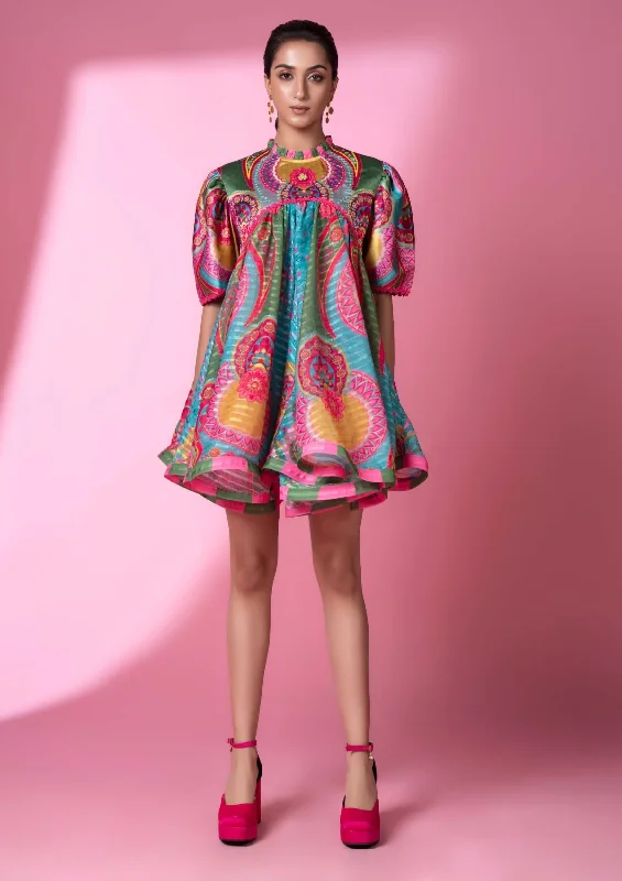 Day bloom embroidered doll dress