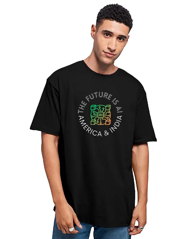 AI Printed Unisex Tshirt Modern Casual Short Sleeve