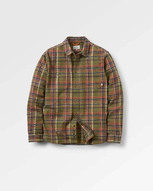 Backcountry Check Shirt - Khaki Check Trendy Floral Print Tee