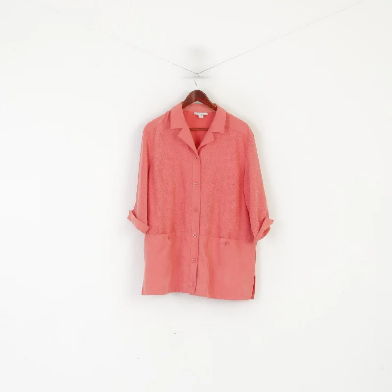 Mode mit CHARME Women 18 44 Casual Shirt Pink Country Vintage Western Top Comfortable Loose Short Sleeve Mode mit CHARME Women 18 44 Casual Shirt Pink Country Vintage Western Top Comfortable Loose Short Sleeve