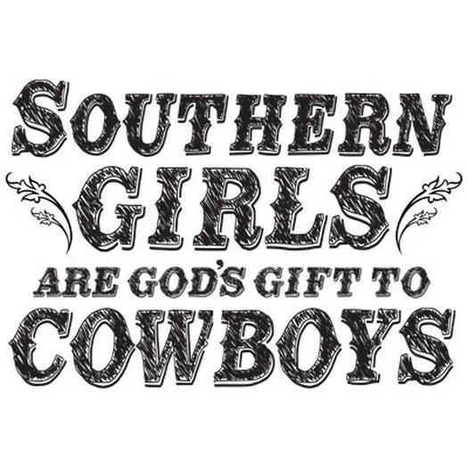 Southern Girls - God's Gift To Cowboys T Shirt Classic Short Sleeve Tunic