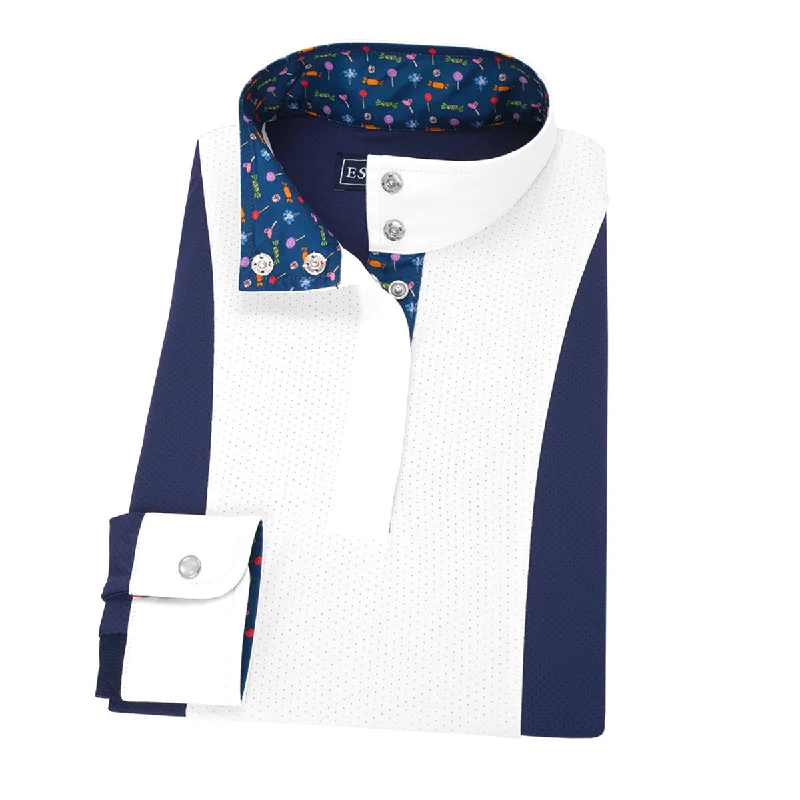 Essex Classics Girls Sweets "Luna" Performance Long Sleeve Show Shirt Trendy Print Short Sleeve Essex Classics Girls Sweets "Luna" Performance Long Sleeve Show Shirt Trendy Print Short Sleeve
