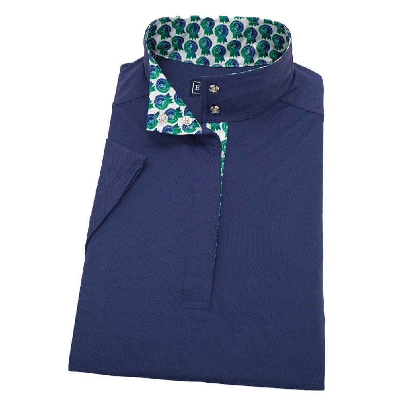 Essex Classics Ladies Green Is The New Blue “Dusk” Navy Jumper Performance Short Sleeve Show Shirt Comfortable Pocket Short Shirt Essex Classics Ladies Green Is The New Blue “Dusk” Navy Jumper Performance Short Sleeve Show Shirt Comfortable Pocket Short Shirt