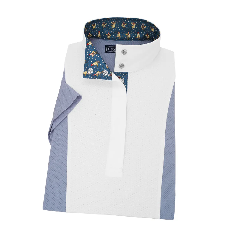 Essex Classics Ladies Luna Performance ChiChi Ladies Navy Short Sleeve Show Shirt Stylish Crew Neck Shirt Essex Classics Ladies Luna Performance ChiChi Ladies Navy Short Sleeve Show Shirt Stylish Crew Neck Shirt