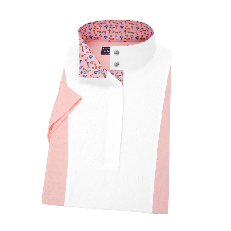 Essex Classics Ladies Luna Performance Sweets Ladies Pink Short Sleeve Show Shirt Relaxed Fit Short Tunic Essex Classics Ladies Luna Performance Sweets Ladies Pink Short Sleeve Show Shirt Relaxed Fit Short Tunic