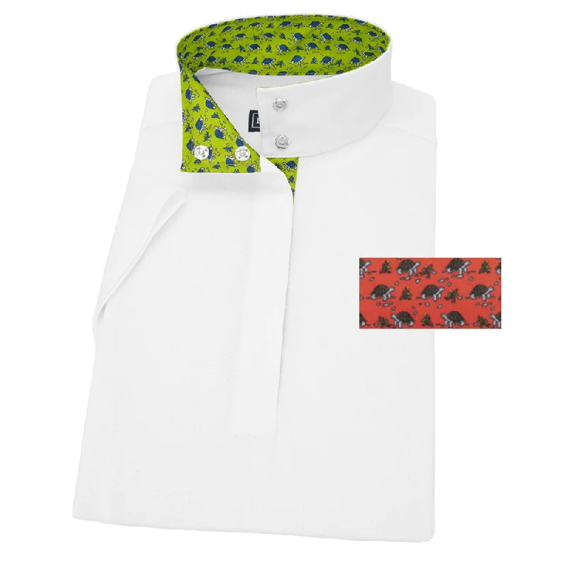 Essex Classics Ladies Tortoise Talent Yarn Straight Collar Short Sleeve Show Shirt Stylish Printed Short Shirt Essex Classics Ladies Tortoise Talent Yarn Straight Collar Short Sleeve Show Shirt Stylish Printed Short Shirt