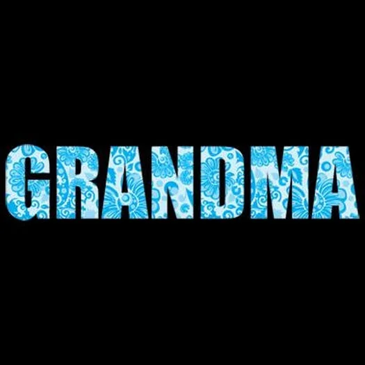 Grandma - Blue T Shirt Casual Boxy Short Shirt