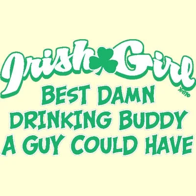 Irish Girl Drinking Buddy T Shirt Relaxed Fit Short Shirt