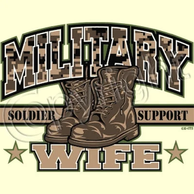 Military Wife T Shirt Trendy Summer Short Sleeve