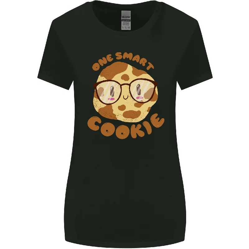 A Smart Cookie Funny Food Nerd Geek Science Womens Wider Cut T-Shirt Oversized T-Shirt Spandex breathable