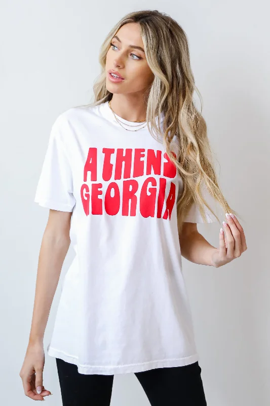 Athens Georgia Tee Hooded Caped Shawl Collar