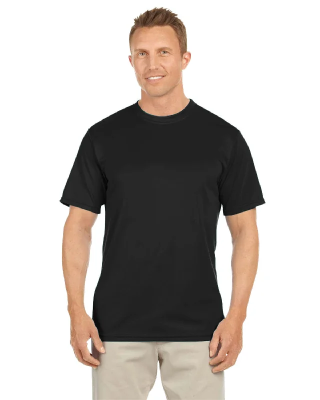 Augusta Moisture Wicking T-Shirt | Black Thin T-Shirt Open Front Quick Dry