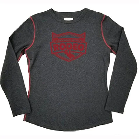 Canadian Finals Rodeo Women's Logo Long Sleeve T-Shirt Cashmere Blend Cotton Blend Poly Blend Canadian Finals Rodeo Women's Logo Long Sleeve T-Shirt Cashmere Blend Cotton Blend Poly Blend