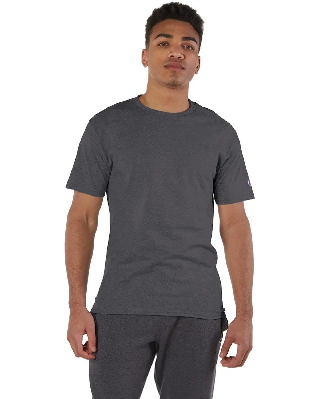 Champion Cotton T-Shirt | Charcoal Heather Casual Formal Business