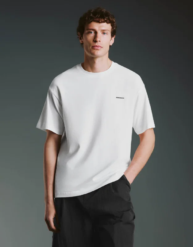 Crew Neck Loose A-Line T-Shirt Layered Multi-layer Single Layer