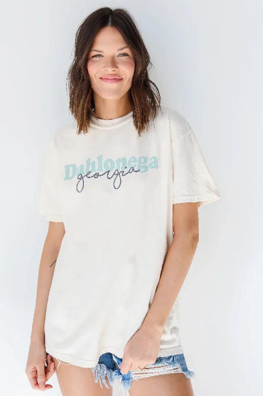 Dahlonega Georgia Script Tee Rayon Velvet Corduroy