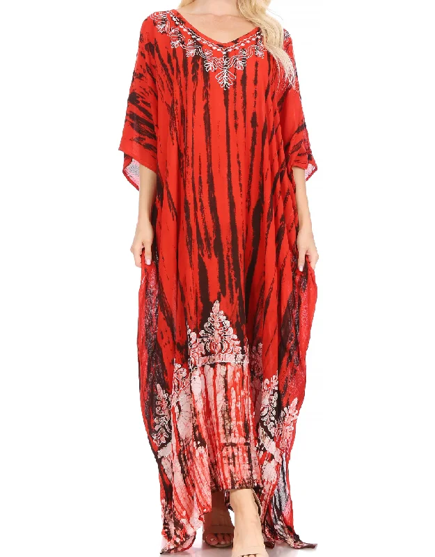 Sakkas Tacy Women's Boho Summer Maxi Dress for Casual or Lounge Wear Fashionable Button-Down Maxi Dress Sakkas Tacy Women's Boho Summer Maxi Dress for Casual or Lounge Wear Fashionable Button-Down Maxi Dress