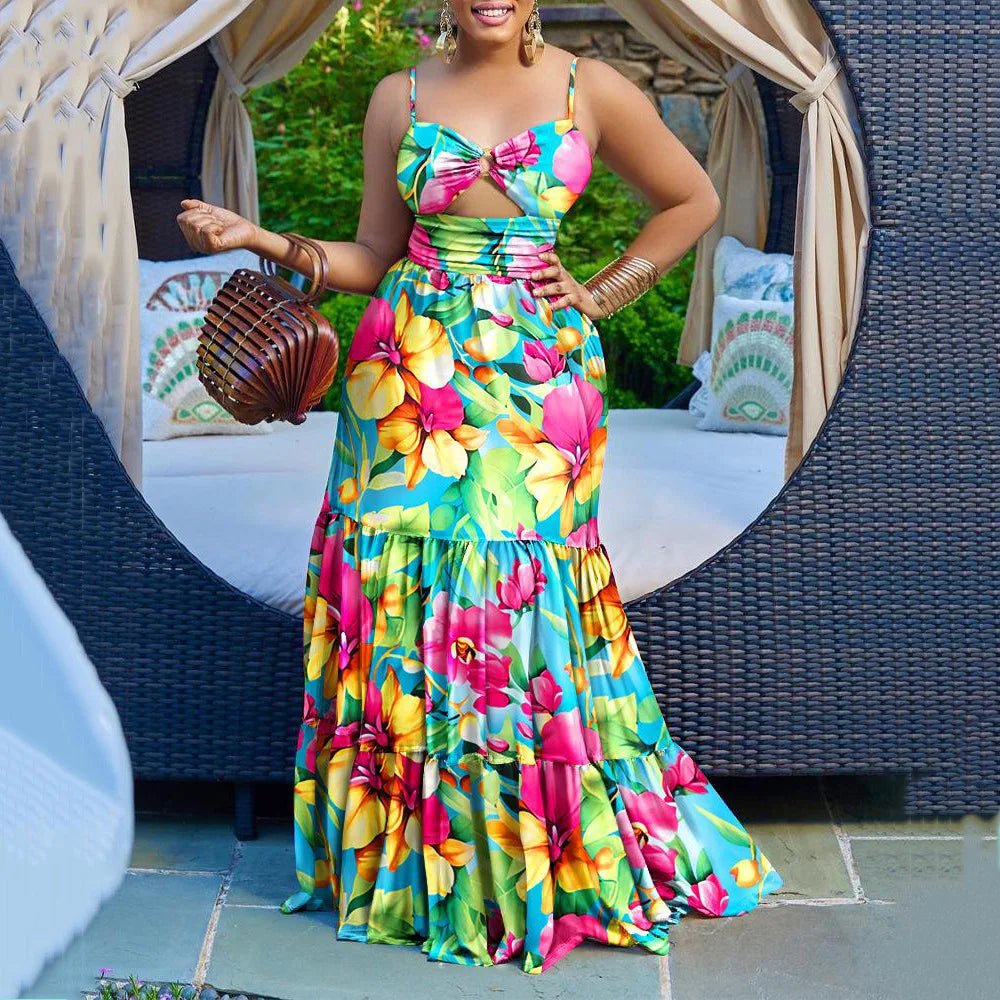 Elegant Dashiki African Maxi Dress for Women – Traditional Summer Long Dress Trendy Maxi Dress with Lace Elegant Dashiki African Maxi Dress for Women – Traditional Summer Long Dress Trendy Maxi Dress with Lace