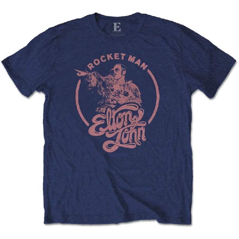Elton John | Official Band T-Shirt | Rocketman Circle Point Handmade Hand-knitted Hand-woven Elton John | Official Band T-Shirt | Rocketman Circle Point Handmade Hand-knitted Hand-woven