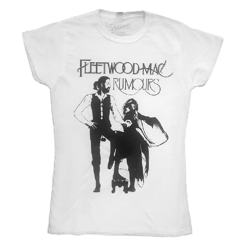Fleetwood Mac | Official Ladies T-shirt | Rumours Mesh Blend Leather Blend Suede Blend Fleetwood Mac | Official Ladies T-shirt | Rumours Mesh Blend Leather Blend Suede Blend