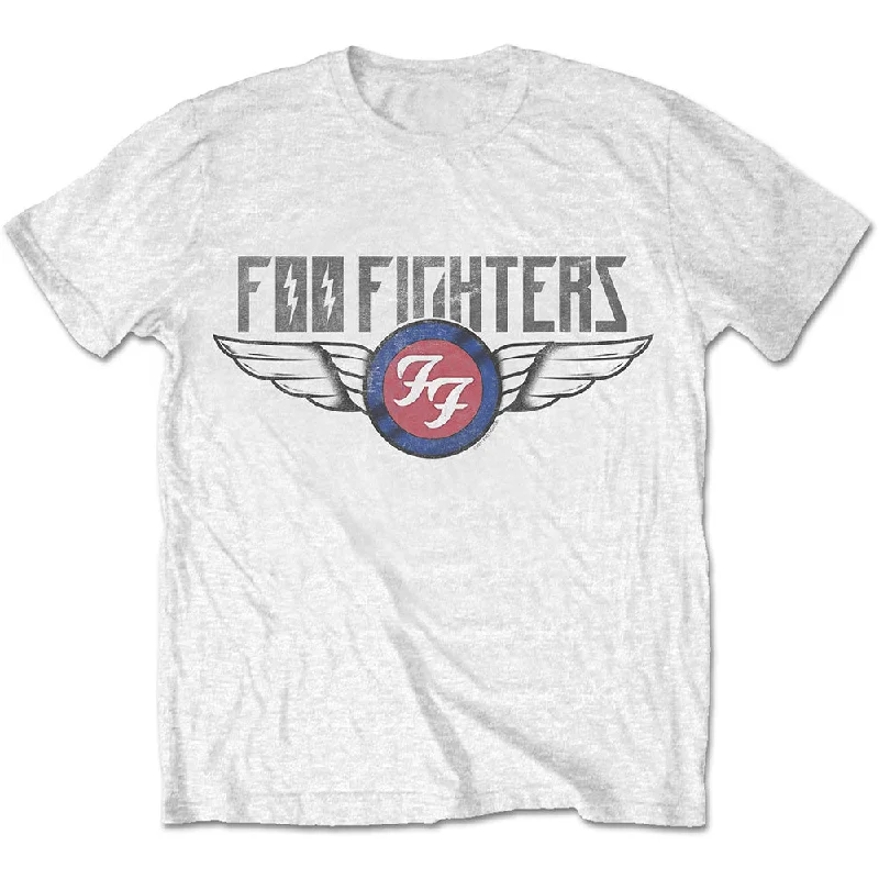 Foo Fighters | Official Band T-shirt | Flash Wings Knit Fabric Woven Fabric Fleece Fabric Foo Fighters | Official Band T-shirt | Flash Wings Knit Fabric Woven Fabric Fleece Fabric