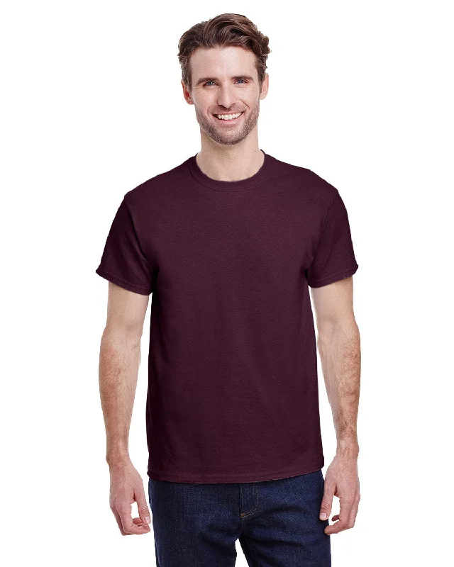 Gildan Heavy Cotton T-Shirt | Russet Mesh Blend Leather Blend Suede Blend