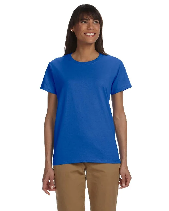 Gildan Ladies Ultra Cotton Heavyweight T-Shirt | Royal Iron Safe Non-Iron Wrinkle Free