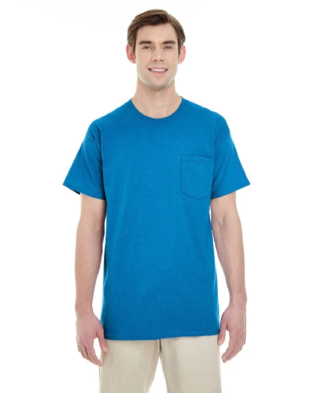 Gildan Pocket T-Shirt | Sapphire Fleece Nylon Spandex