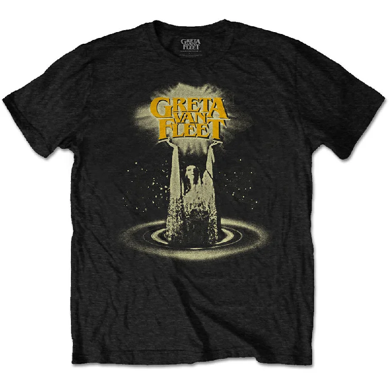 Greta Van Fleet | Official Band T-Shirt | Cinematic Lights V-Neck T-Shirt Long Sleeve Cotton Greta Van Fleet | Official Band T-Shirt | Cinematic Lights V-Neck T-Shirt Long Sleeve Cotton
