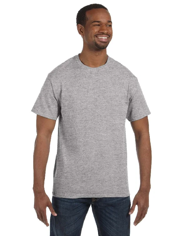 Hanes Authentic-T T-shirt | Light Steel Front Pockets Side Pockets Patch Pockets