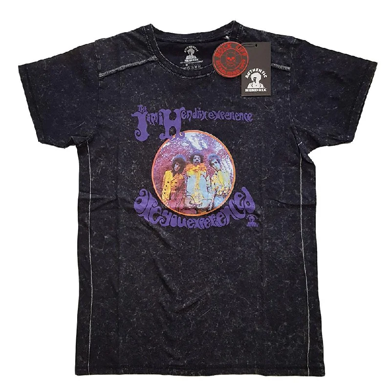 Jimi Hendrix Snow Wash T-Shirt: Experienced Plaid T-Shirt Polka Dot Checkered