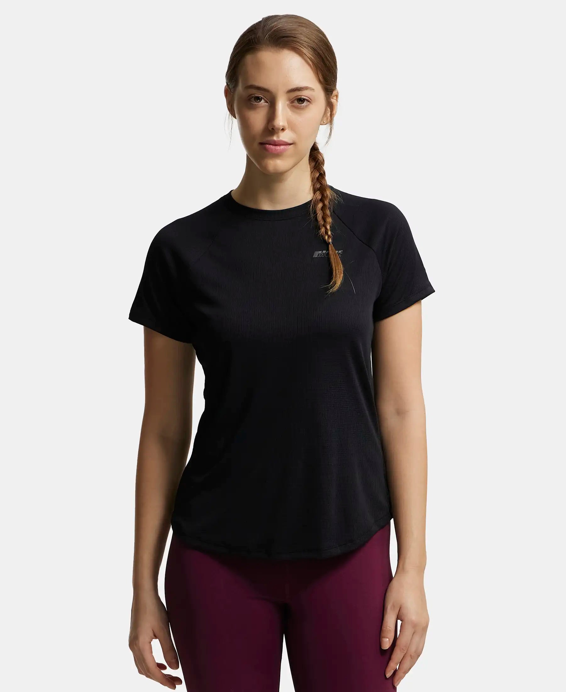 Microfiber Fabric Relaxed Fit Half Sleeve Breathable Mesh T-Shirt - Black Spandex Blend Rayon Blend Denim Blend Microfiber Fabric Relaxed Fit Half Sleeve Breathable Mesh T-Shirt - Black Spandex Blend Rayon Blend Denim Blend