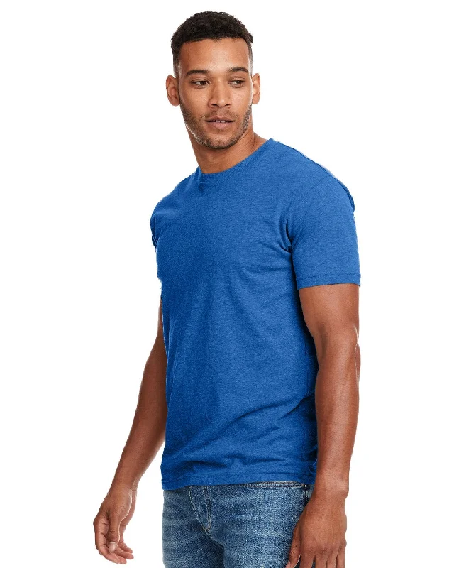 Next Level Mens CVC Crewneck Tee | Royal Fitted T-Shirt Seamless Stretchy