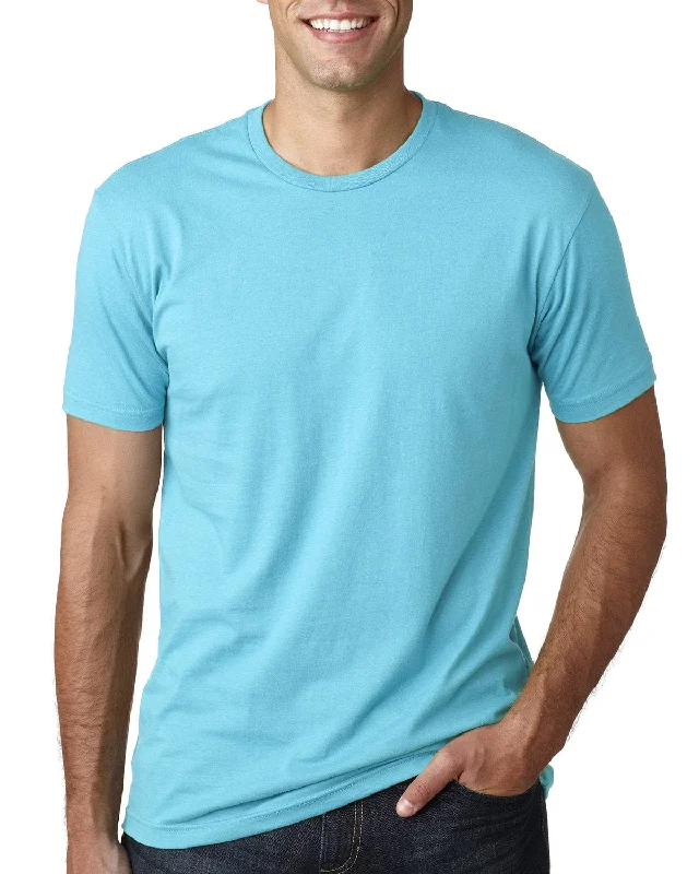 Next Level Unisex Short Sleeve T-Shirt | Tahiti Blue Iron Safe Non-Iron Wrinkle Free